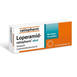 LOPERAMID-ratiopharm akut 2 mg Filmtabletten 10 St *