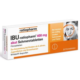 IBU-RATIOPHARM 400 mg akut Schmerztbl. Filmtabl.  20 St *