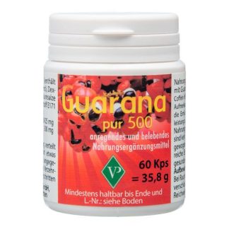 GUARANA PUR 500 Kapseln 60 St