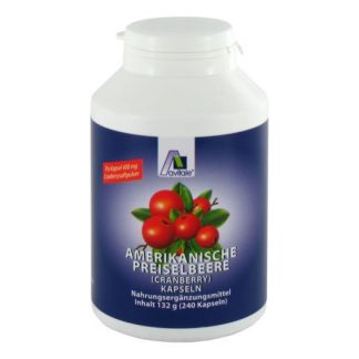 PREISELBEERE amerikanisch 400 mg Kapseln 240 St