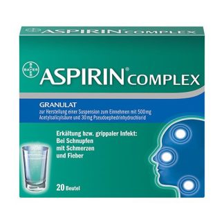 ASPIRIN Complex Btl. m. Gran. z. Herst. e. Susp. z. Einn.  20 St *