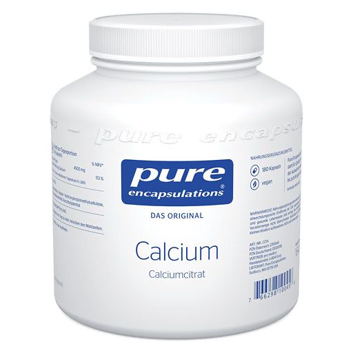 PURE ENCAPSULATIONS Calcium Calciumcitrat Kapseln 180 St
