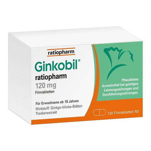 GINKOBIL-ratiopharm 120 mg mit Ginkgo biloba 120 St *