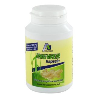 INGWER 500 mg Kapseln+Vitamin B1+C 90 St