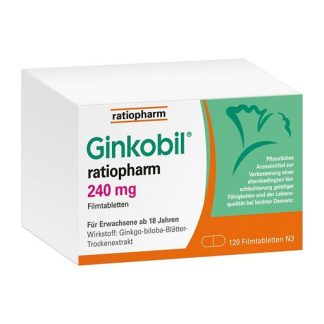 GINKOBIL-ratiopharm 240 mg mit Ginkgo biloba 120 St *