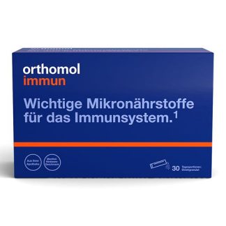ORTHOMOL Immun Direktgranulat Himbeer/Menthol 30 St