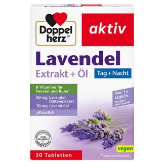 DOPPELHERZ Lavendel Extrakt+Öl Tabletten 30 St
