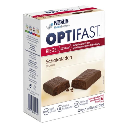 OPTIFAST Riegel Schokolade 6X70 g