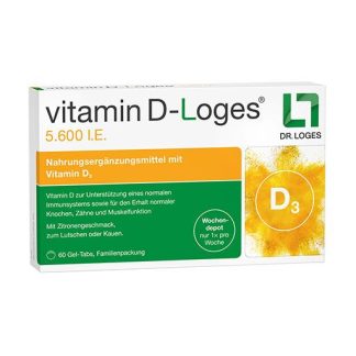 VITAMIN D-LOGES 5. 600 I. E.  Wo. Depot Kautabl. Fam. Pa 60 St