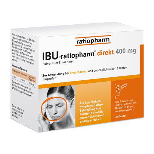 IBU-RATIOPHARM direkt 400 mg Pulver zum Einnehmen 20 St *