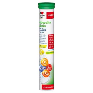 DOPPELHERZ Abwehr aktiv Brausetabletten 15 St