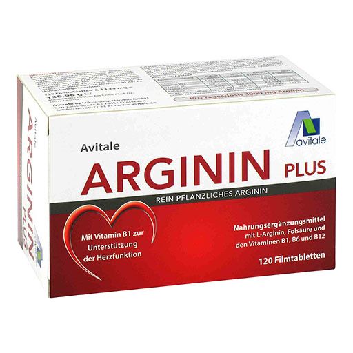 ARGININ PLUS Vitamin B1+B6+B12+Folsäure Filmtabl. 120 St