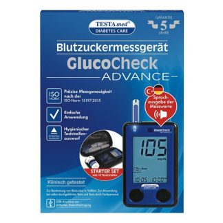 TESTAMED GlucoCheck Advance Star. -Kit mg/dl mmol/l 1 St