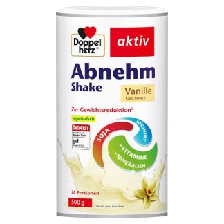 DOPPELHERZ Abnehm Shake Vanille Pulver 500 g