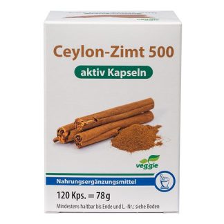 CEYLON-Zimt 500 aktiv Kapseln 120 St