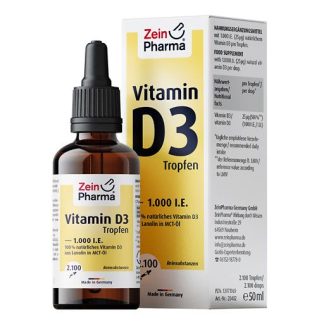 VITAMIN D3 TROPFEN 1.000 I. E.  2100 Tro. ZeinPharma 50 ml
