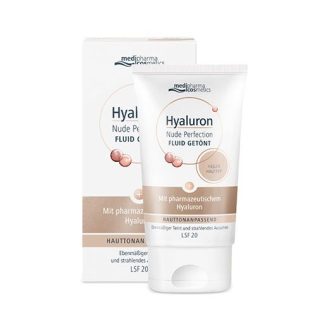 HYALURON NUDE Perfect. Fluid getönt hell. HT LSF 20 50 ml