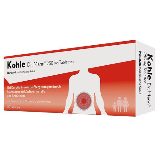 KOHLE Dr. Mann 250 mg Tabletten 20 St *