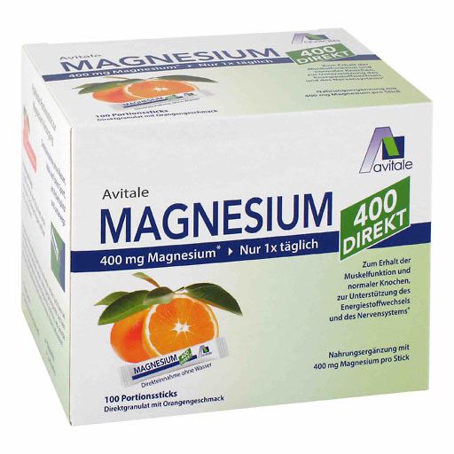 MAGNESIUM 400 direkt Orange Portionssticks 100 St
