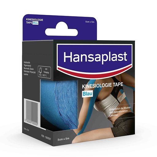HANSAPLAST Sport Kinesiologie Tape 5 cmx5 m blau 1 St