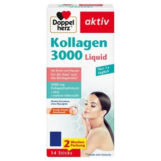 DOPPELHERZ Kollagen 3000 Liquid Sticks 14 St