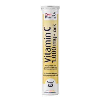 VITAMIN C 1000 mg+Zink Brausetabletten 20 St