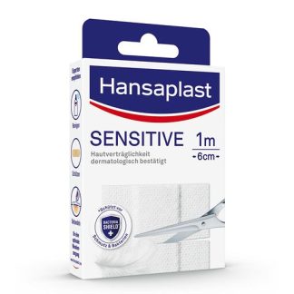 HANSAPLAST Sensitive Pflaster hypoallergen 6 cm x 1 m 1 St