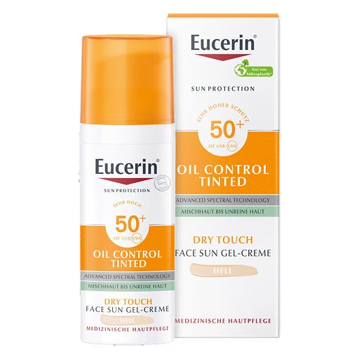 EUCERIN Sun Oil Control tinted Creme LSF 50+ hell 50 ml