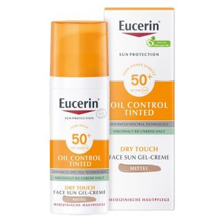 EUCERIN Sun Oil Control tinted Creme LSF 50+ mitt.  50 ml