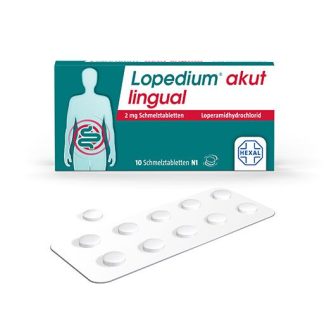 LOPEDIUM akut lingual 2 mg Schmelztabletten 10 St *