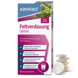 SANOTACT Fettverdauung Drink Brausetabletten 20 St