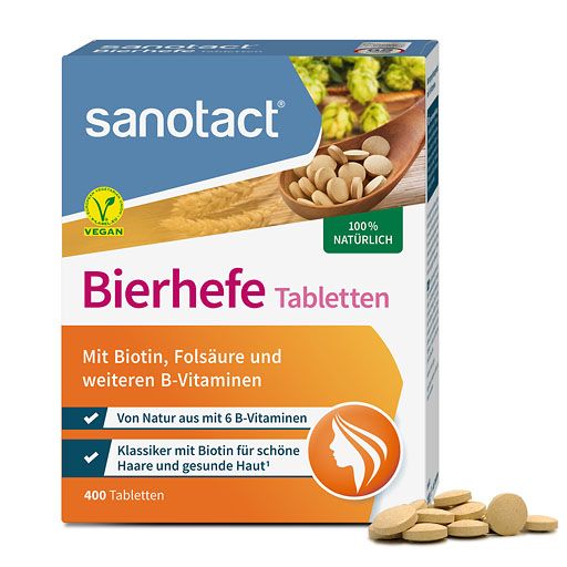SANOTACT Bierhefe Tabletten 200 St