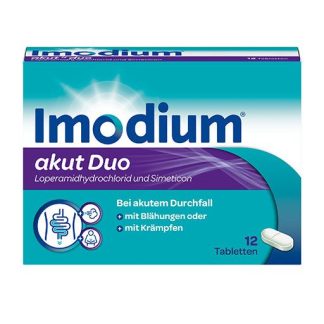 IMODIUM akut Duo 2 mg/125 mg Tabletten 12 St *