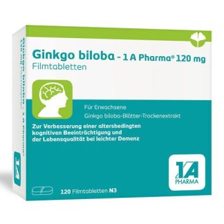 GINKGO BILOBA-1A Pharma 120 mg Filmtabletten 120 St *