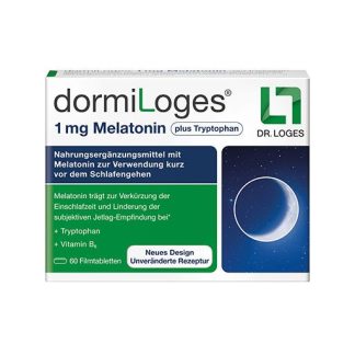 DORMILOGES 1 mg Melatonin plus Tryptophan Filmtab. 60 St