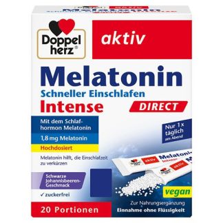 DOPPELHERZ Melatonin DIRECT Schneller Einschlafen 20 St