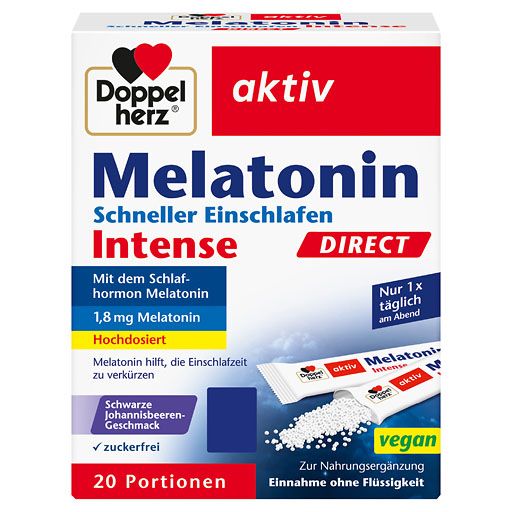 DOPPELHERZ Melatonin DIRECT Schneller Einschlafen 20 St