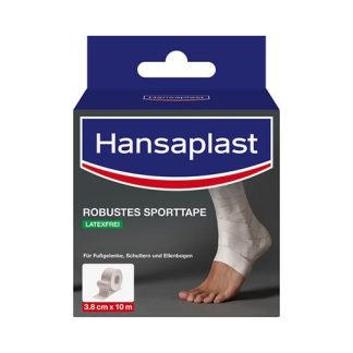HANSAPLAST robustes Sporttape 3,8 cmx10 m weiß 1 St