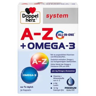 DOPPELHERZ A-Z+Omega-3 all-in-one system Kapseln 30 St