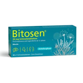 BITOSEN 20 mg Allergie- & Heuschnupfen-Schmelztabletten 30 St *