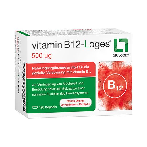 VITAMIN B12-LOGES 500 μg Kapseln 120 St