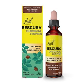 BACHBLÜTEN Original Rescura Tro. alk. frei Schok. Min 20 ml