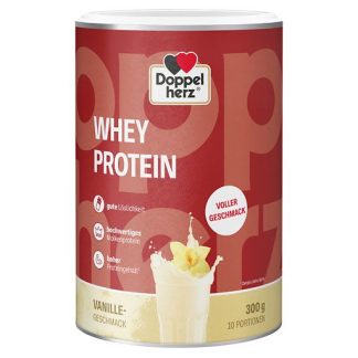DOPPELHERZ Whey Protein Vanille-Geschmack Pulver 300 g