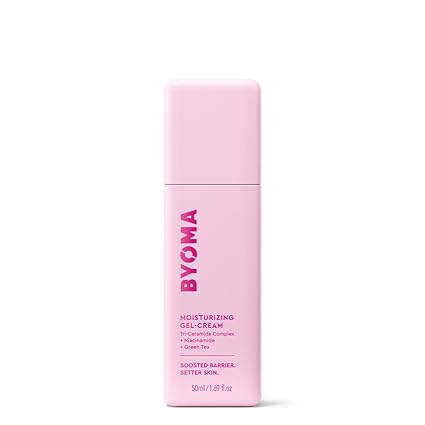 BYOMA Moisturizing Gel Cream (50ml) Lightweight Oil-Free Daily Moisturiser with Barrier Repair, Niacinamide and Green Tea for All Skin Types - Alcohol Free, Vegan
