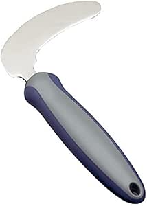 Homecraft Newstead Cutlery, Angled Knife (Eligible for VAT relief in the UK) Adaptive Dining Aid, Utensil for Elderly, Disabled, Parkinson's Disease, & Arthritis, Eat Easier, Non-Slip Grip