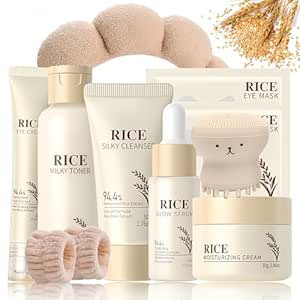 Reis Skin Care Set Women's Gift Set - Skincare Set 10 Pieces - Beauty Set Girls - Face Care Set Women's Nourishing & Radiant - Skincare Advent Calendar Gift Set - with Toner, Serum, Cream, Headband