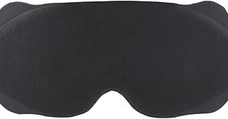 Eye Cover Sleep Mask - 3D Contoured Blindfold with Soft Breathable Fabric, Comfortable Eye Shade Aid | Nighttime Relaxation for Home, Travel, Airplane, Nap, Meditation, Insomnia Relief, Lightweight