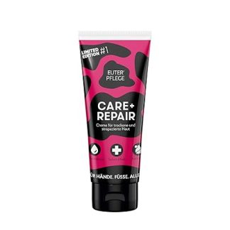 EUTERPFLEGE Care + Repair Cream, Limited Pink Edition, 100 ml, Intensive Care for Dry Skin, Moisturising Cream for Hand and Body, Fragrance-Free, Suitable for Allergy Sufferers