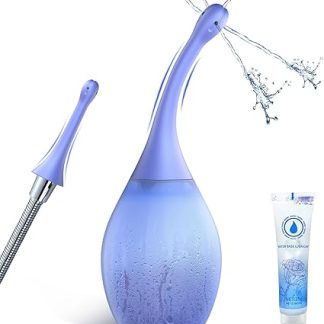 Shower for Sex Enema Intimate Shower for Women - 300 ml Silicone Shower for Men Women with Bendable Enema Shower Nozzle, Anti-Backflow Vaginal Shower Irrigator for Intestinal Rinse