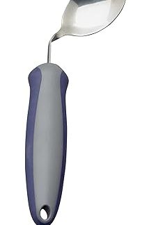 Homecraft Newstead Cutlery, Left Handed Spoon (Eligible for VAT relief in the UK) Adaptive Dining Aid, Utensil for Elderly, Disabled, Parkinson's Disease, & Arthritis, Eat Easier, Non-Slip Grip
